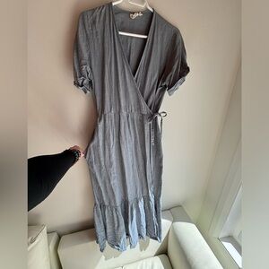 Peplum co Maria Wrap Dress size Small